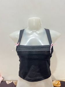 Shein Back Tie Up Bow Top ❤️