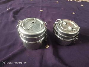 2 Set Stainless Steel Tiffin Lunch Box