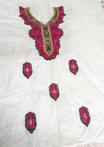 Chikankari Embroidery Dress Material