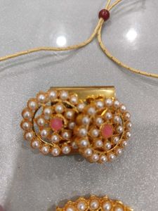 Pink Beaded Choker Set