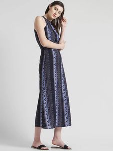Maxi Dark Blue Dress - Zink London