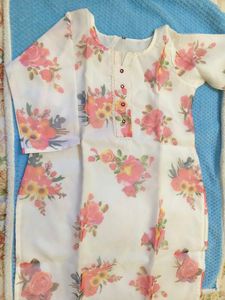 Floral Print Kurta