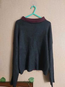 Maroon/Grey Long Sleeve Reversible Top
