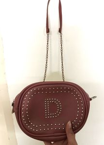 Stylish Maroon Crossbody Bag