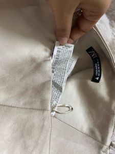 Zara Satin Corset Tube Strapless Top