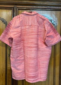Peach Linen Shirt