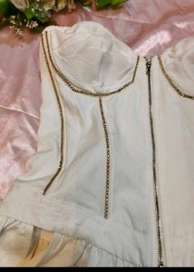 Chic Corset Peplum Top