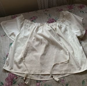 Off-Shoulder White Top