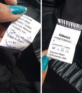 Brand New (Shein) 100% Leather Black Pant