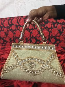 Golden Party Clutch