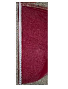 Red Velvet Embroidered Salwar Suit