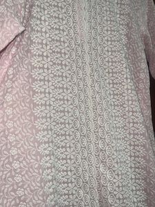 Pink Embroidery Kurti
