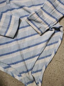 blue bodysuit top Y2k Stylish