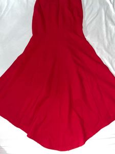 Red Cocktail Gown