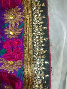 Off White Party Saree