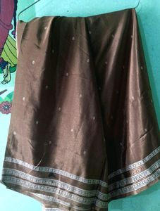 💥Sale Price Hour Deal 💥Brown Mettalic Saree