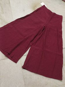24 Size Burgundy Wide Leg Palazzo Pants
