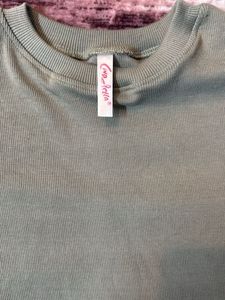 Casual Olive Green T-Shirt