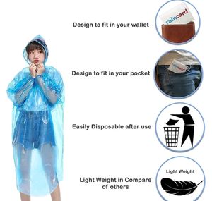 Pocket Ren Card Raincoat Use And Throw