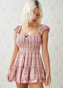 Urban Outfitters Kimchi Blue Rae Check Playsuit