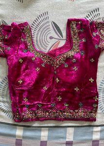 Handwork Heavy Saree For Wedding Reception
