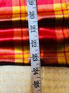 Velvet Two piece combo Of Plaid skirt dress