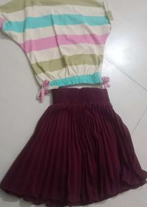 BTS Top and Skirt Set