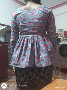 Cotton Trending Short Kurti 1 Scrunchie Free