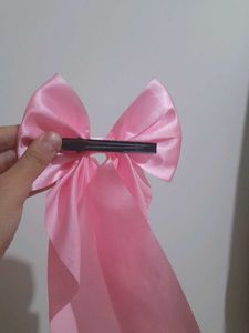 Pink Hair Bow Clip 🎀