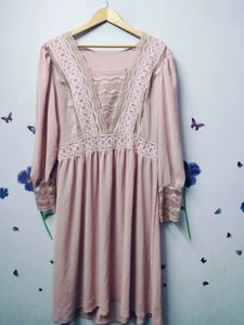 Blush Pink Lace Dress