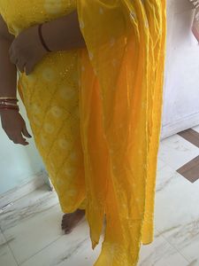 Yellow Kurta Set Bandani dress