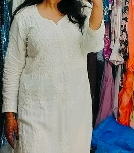 Malmal Chikankari Kurti🌷SALE🌷
