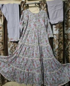 new frock with dupatta nd pant Free Delivery