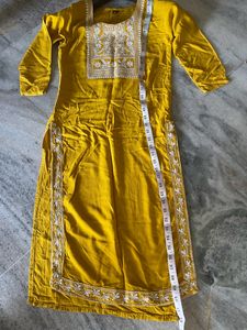 Mustard Kurta Set