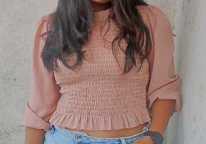 Peach Cute Top