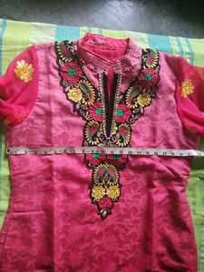 Price*Boutique Stitched Cotton Blend Ombre Pink R