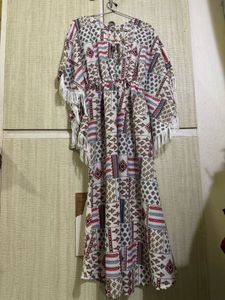 Bohemian Print Kaftan Dress