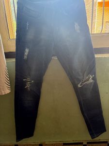 Distressed Denim Jeans