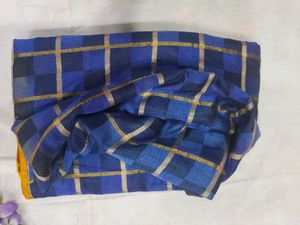 Blue Yellow Saree