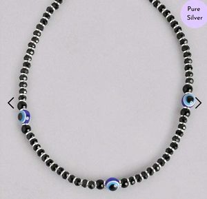 Real Silver 925 Evil Eye Anklet
