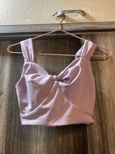 Lavender crop top