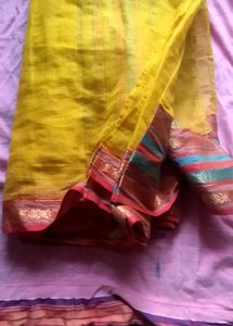 Beautiful yellow Saree