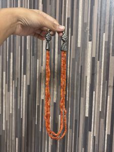 Pretty Natural Carnelian Necklace Set