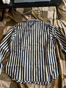 Blue &amp; White Striped Formal Shirt (Women)