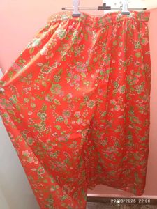 New Unused Georgette Free Size Floral Palazz