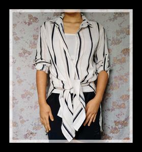 Striped Button-Down Shirt