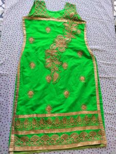 Parrot Colour Kurta For Women