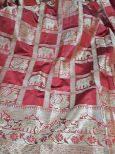 Elegant Red Saree New Collection