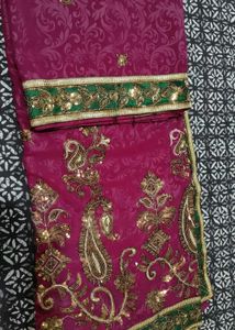 Partywear Saree With Blouse