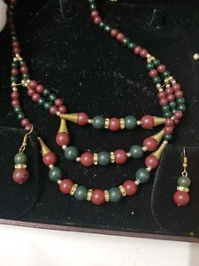 Beaded Necklace & Earring Set